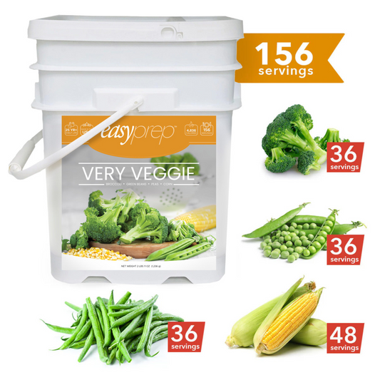 EasyPrep Very Veggie Bucket - 156 Servings