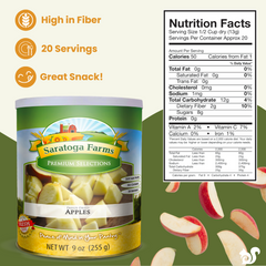 freeze dried apple slices nutrition facts